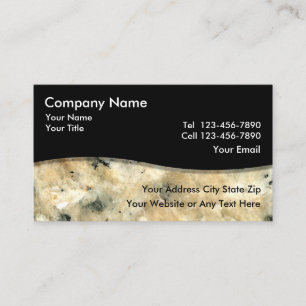 Cartes de visite simples en granit pierre