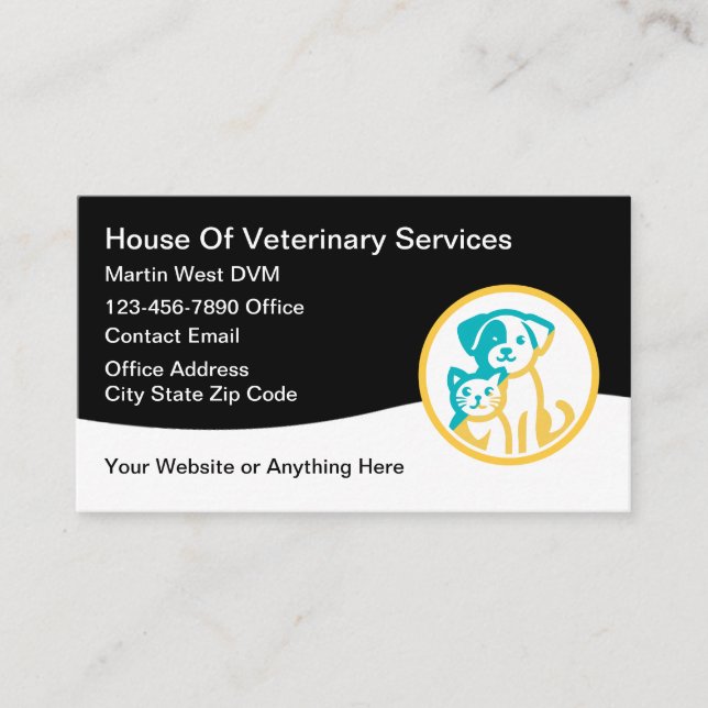 Cartes de visite simples et modernes pour services (Devant)
