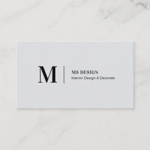 Cartes de visite simples grises modernes minimalis