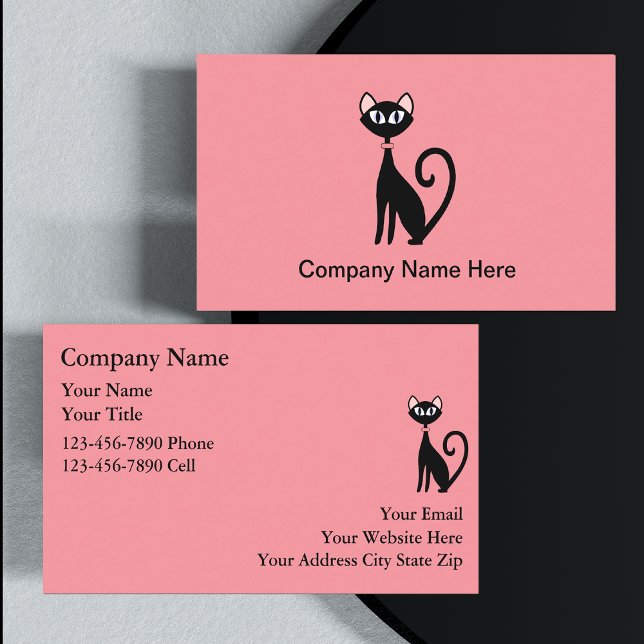 Cartes de visite simples pour chats (Créateur téléchargé)