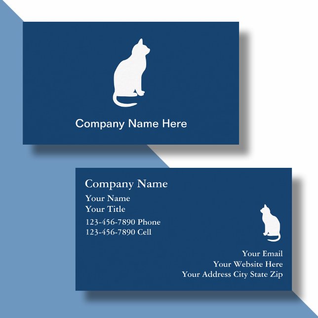 Cartes de visite simples pour chats (Créateur téléchargé)