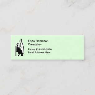 Cartes de visite simples pour concierge senior