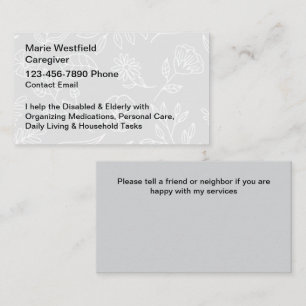 Cartes de visite simples pour gardien principal