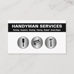 Cartes de visite simples pour homme à tout faire m