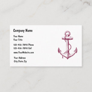 Cartes de visite simples pour la plaisance