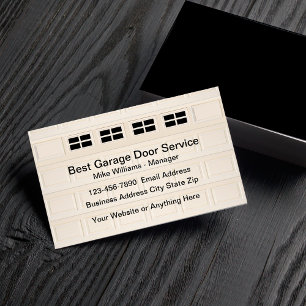 Cartes de visite simples pour services de portes d