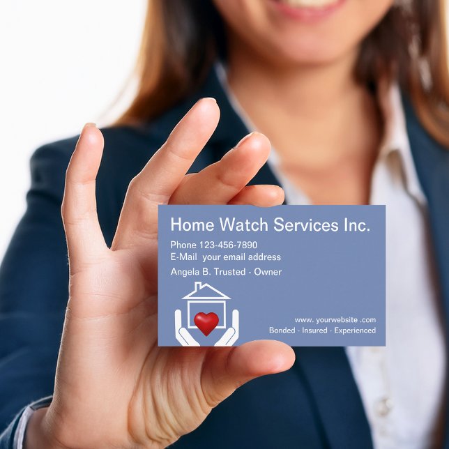 Cartes de visite simples pour services de surveill (Créateur téléchargé)
