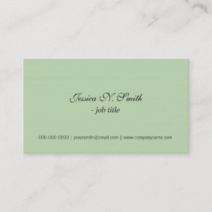 Cartes de visite simples vert citron, cool.