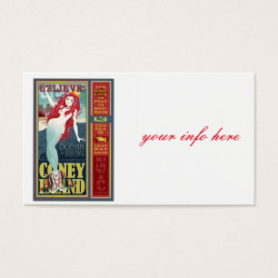 Cartes De Visite sirène d'île de lapin