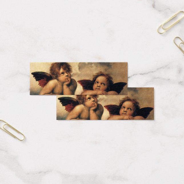 Cartes De Visite Sistine Madonna Angels par Raphael Sanzio (Bureau)