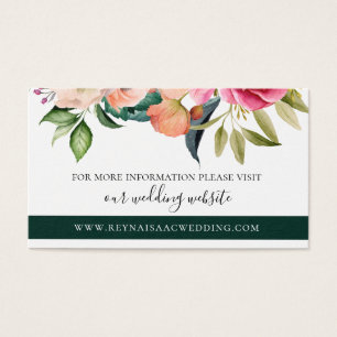 Cartes De Visite Site Mariage Bohemian Blooms
