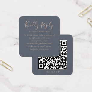 Cartes De Visite Site mariage QR Code RSVP