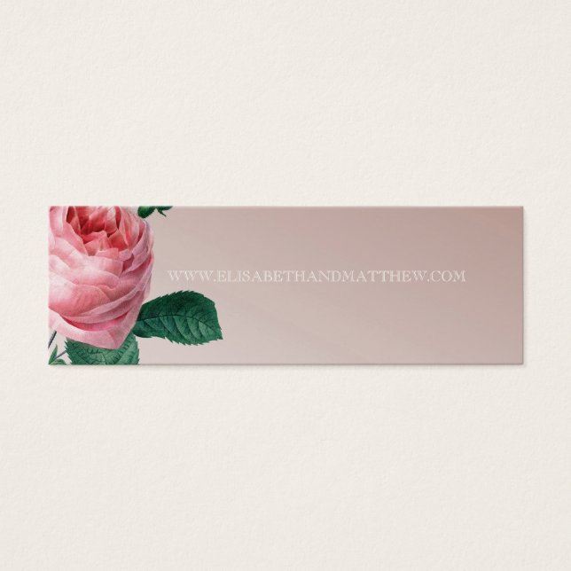Cartes De Visite Site Rose de Pink Mist (Devant)