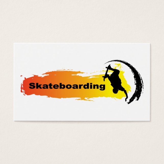 Cartes De Visite Skateboard unique (Devant)