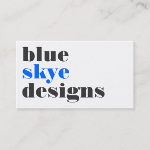 cartes de visite > skye bleu [bleu : charbon de