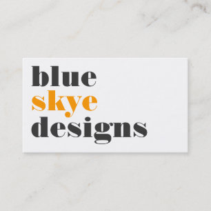 cartes de visite > skye bleu [orange : charbon de