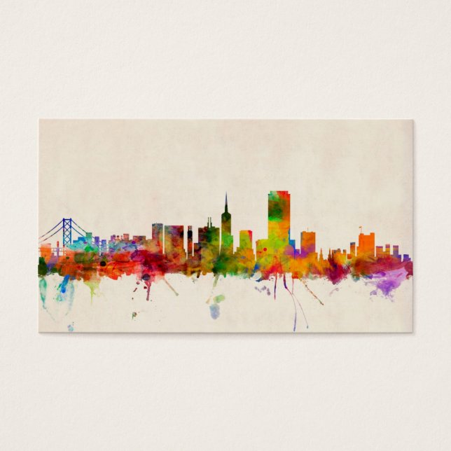 Cartes De Visite Skyline de San Francisco City (Devant)