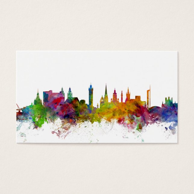 Cartes De Visite Skyline écossaise de Glasgow (Devant)