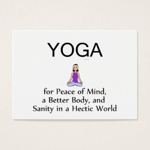 Cartes De Visite Slogan SUPÉRIEUR de yoga
