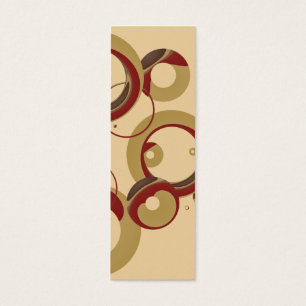 Cartes De Visite SM. Signet moderne de bulles - beige