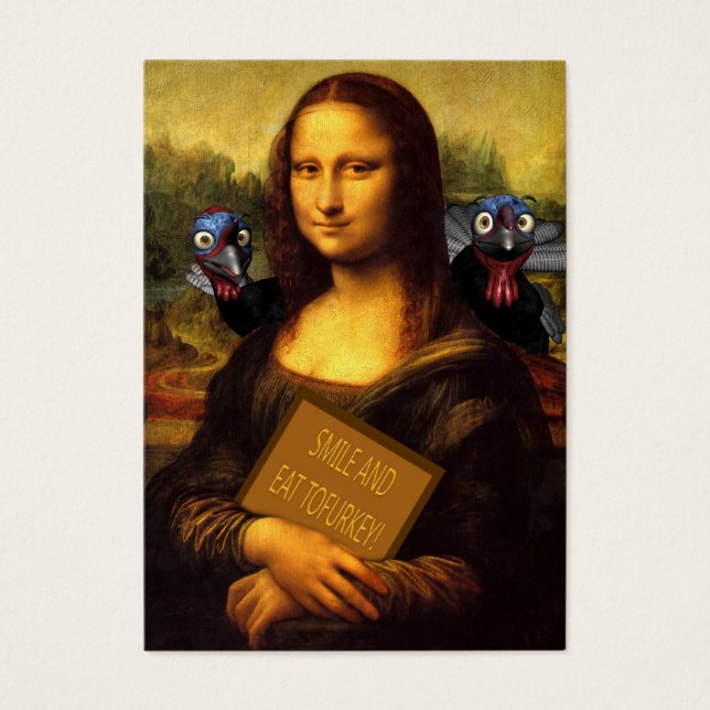 Cartes De Visite Smile And Eat Tofurkey (Devant)