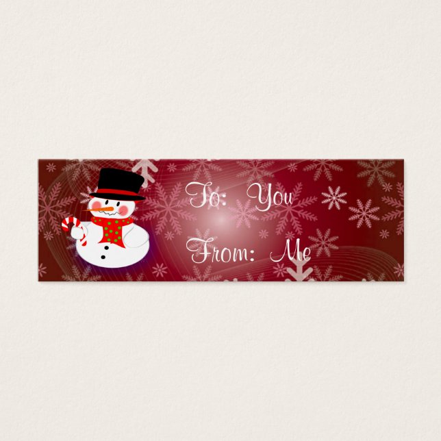 Cartes De Visite Snowman (Devant)