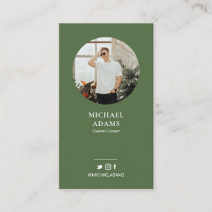 Cartes de visite sociales pour entreprise avec pho