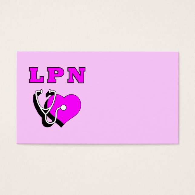 Cartes De Visite Soins LPN (Devant)