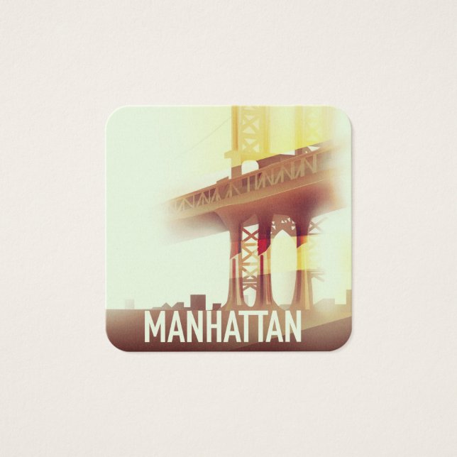 Cartes De Visite Soirée Manhattan (Devant)