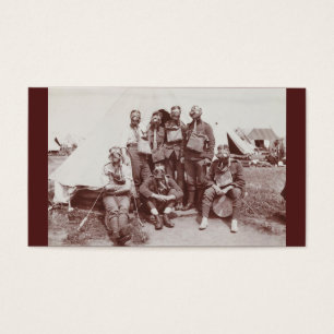 Cartes De Visite Soldats de WWI dans des masques de gaz