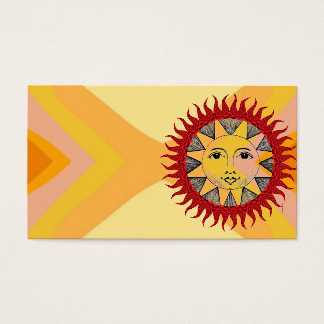Cartes De Visite Soleil souriant (Devant)