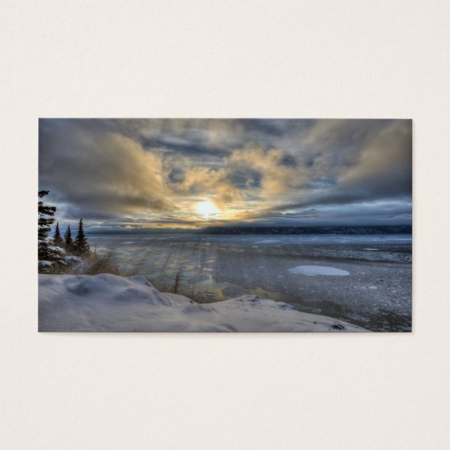 Cartes De Visite Solstice d'hiver Turnagain Arme (Devant)