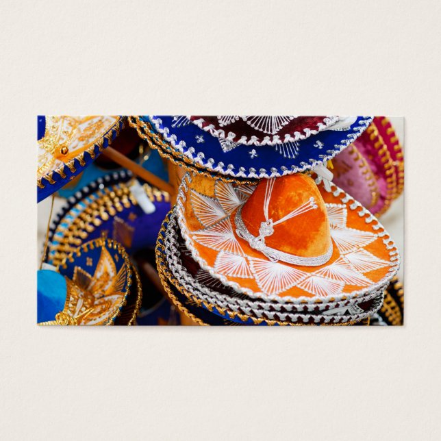 Cartes De Visite sombrero mexicain (Devant)