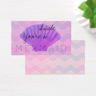 Cartes De Visite Souriez que vous êtes une échelle MERMAID