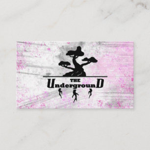 Cartes de visite souterraines rose