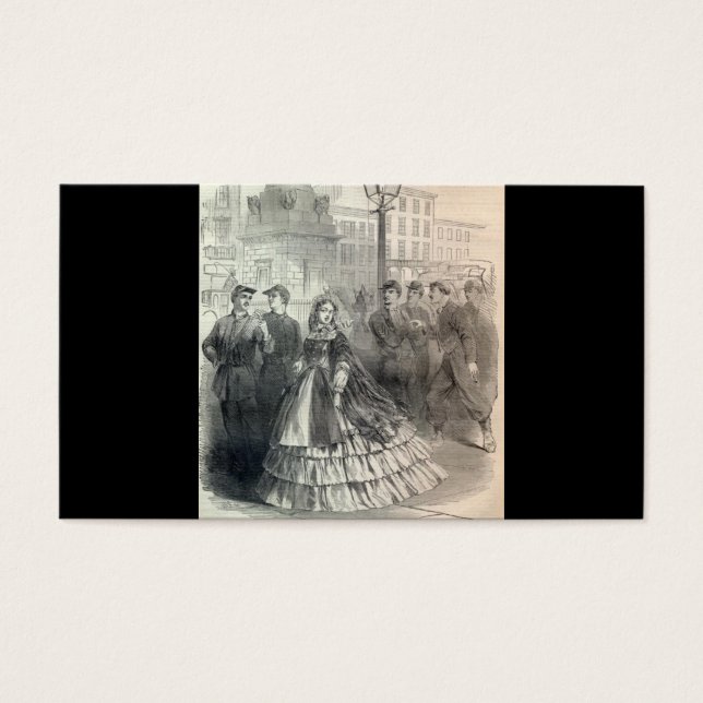 Cartes De Visite "Southern belle" vers 1861 (Devant)