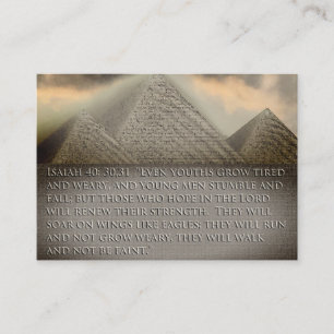 Cartes de visite spirituels de la pyramide des tra