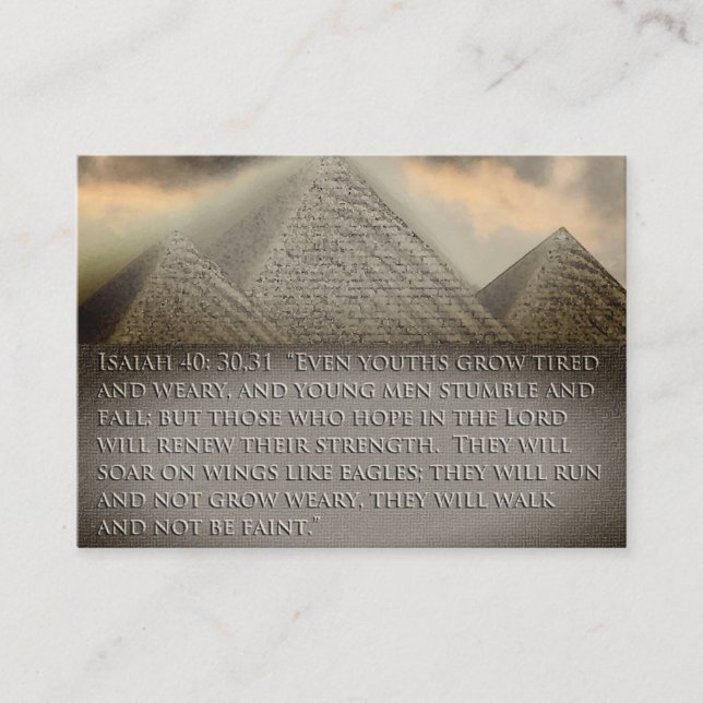 Cartes de visite spirituels de la pyramide des tra (Devant)