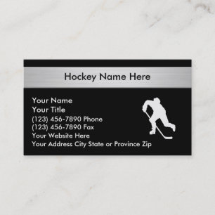 Cartes de visite Sports de hockey