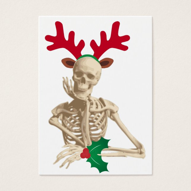 Cartes De Visite squelette cauchemar noël (Devant)