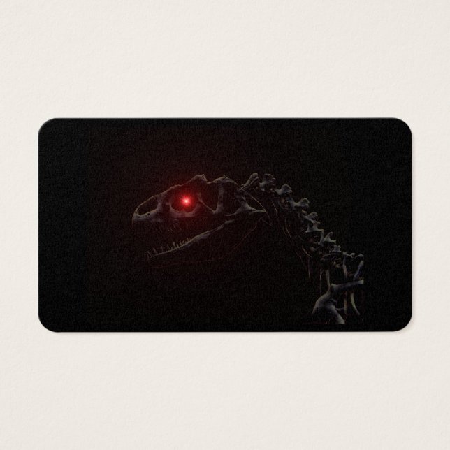 Cartes De Visite Squelette de dinosaure Zombie mort (Devant)