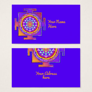 Cartes De Visite Sri Yantra - Conception du symbole de l'hindouisme