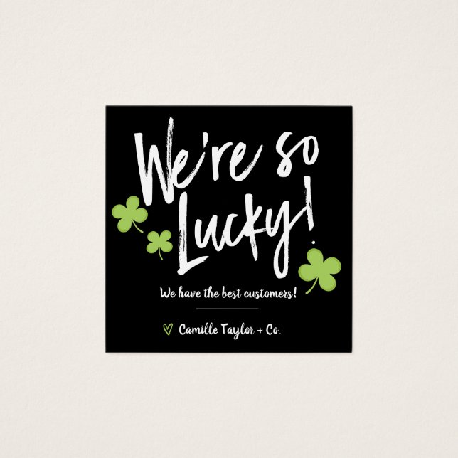 Cartes De Visite St. Patrick's Day Lucky Merci Code rabais (Devant)