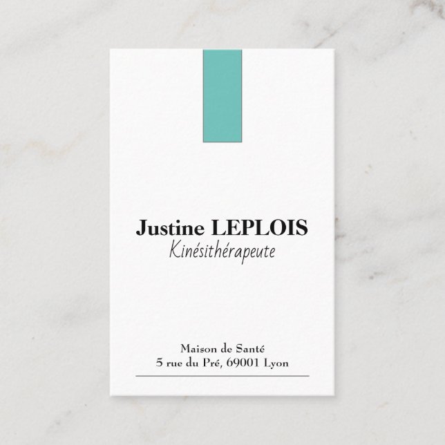 Cartes de visite Standard : 8,5 cm x 5,5 cm (Devant)