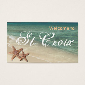 Cartes De Visite Starfish Ocean Gift tag :: Bienvenue à St Croix