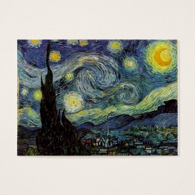 Cartes De Visite Starry night par Van Gogh (Devant)