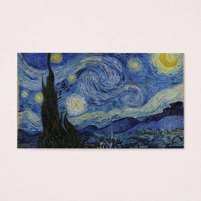 Cartes De Visite Starry Night Van Gogh (Devant)