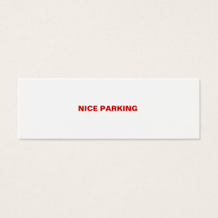 CARTES DE VISITE STATIONNEMENT GENTIL
