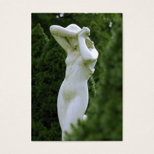 Cartes De Visite Statue de femme dans le jardin