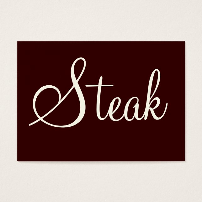 Cartes De Visite Steak (Devant)